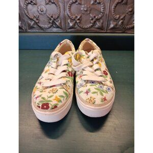 Toms 7.5 Women Alex Floral Pattern